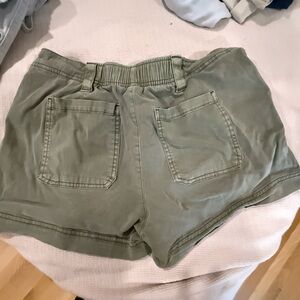 Old Navy Sage Green Elastic Waist Shorts
